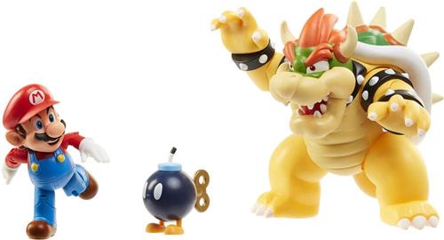 NINTENDO SUPER MARIO BOWSER 18CM VS. MARIO FIGUREN SET