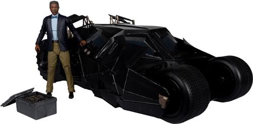 DC Multiverse Vehicle Tumbler with Lucuis Fox (The Dark Knight) (Gold Label)