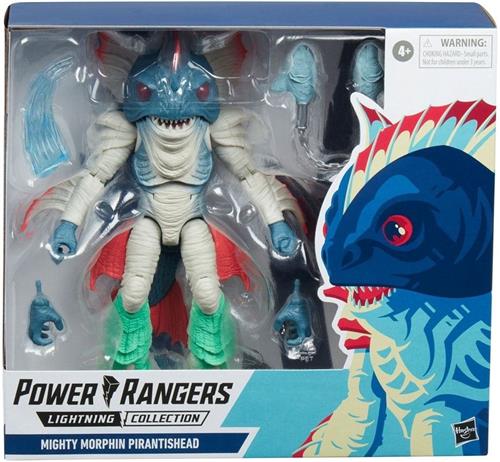 Power Rangers Mighty Morphin Pirantishead Figuur Blauw