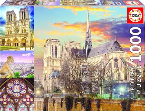 Educa Puzzle. Notre Dame Collage 1000 Teile