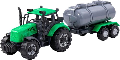 Cavallino Toys Cavallino Tractor met Tankwagen Groen, Schaal 1:32