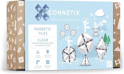 Connetix Tiles Clear Shape Pack EU | 24 Stuks