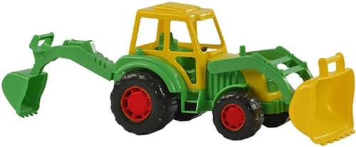 Cavallino Toys Cavallino Tractor met Lader Geel, Schaal 1:32