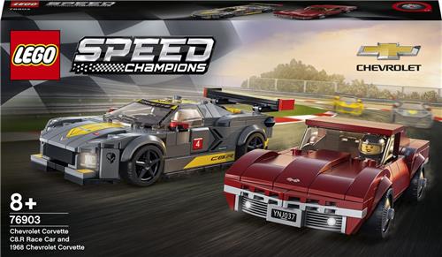 LEGO Speed Champions Chevrolet Corvette C8.R Racewagen en 1968 Chevrolet Corvette - 76903