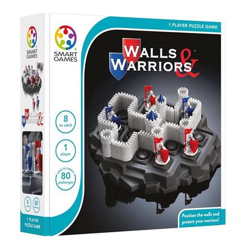 SmartGames - Walls & Warriors - hersenkraker - 80 opdrachten voor kinderen én volwassenen