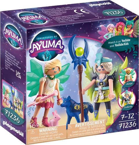 PLAYMOBIL Adventures of Ayuma Crystal en Moon Fairy met Totemdieren - 71236