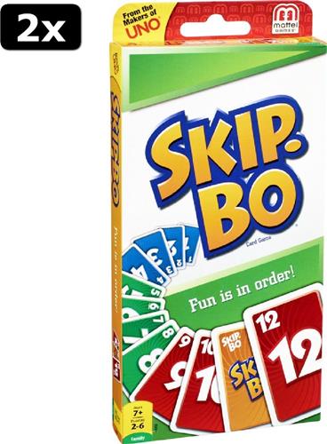 2x Skip-Bo - Mattel Games - Kaartspel