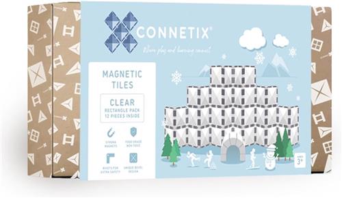 Connetix - Clear rectangle pack - 12 delig