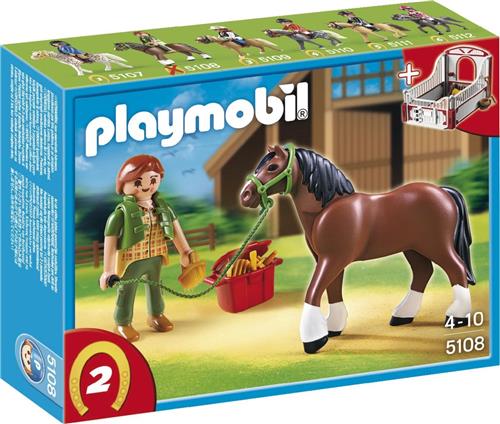 PLAYMOBIL Shire met Paardenbox - 5108