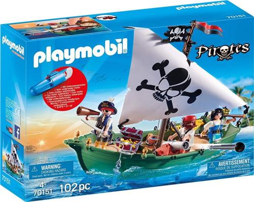 PLAYMOBIL Pirates Piratenschuit met onderwatermotor - 70151