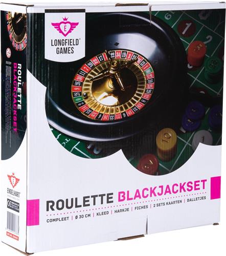 Longfield Roulette - black jack set 30 cm compleet