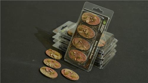 Badlands Bases Pre-Painted (4x 60mm Oval)