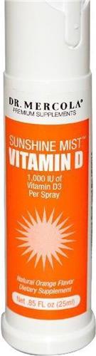 Vitamine D3 Spray, Sunshine Mist, 1000 IE - Dr. Mercola