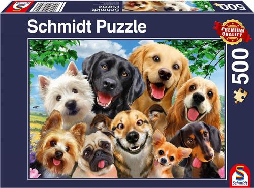 Honden Selfie, 500 stukjes Puzzel