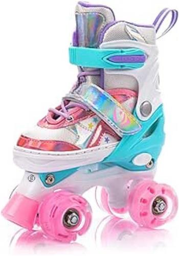 Equivera Rolschaatsen Meisjes - Skeelers Meisjes - Rolschaatsen Kinderen - Cadeautip voor uw kind!