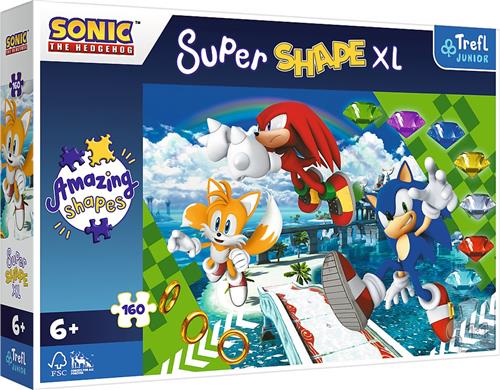 Trefl Trefl - Puzzles - 160 XL Super Shape" - Happy Sonic / SEGA Sonic The Hedgehog_FSC Mix 70%"