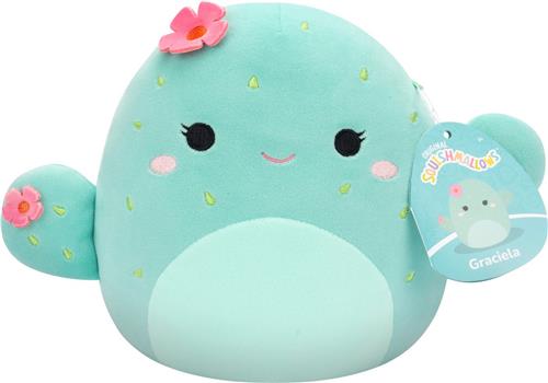 Squishmallows - Graciela - Mint Barrel Cactus W/Pink Flowers 19cm pluche