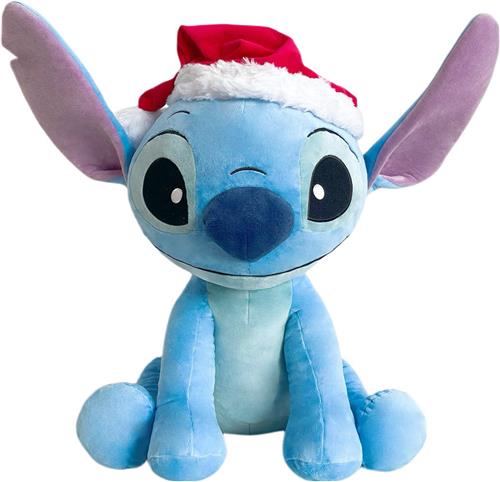 Disney Stitch Knuffel Pluche met Kerstmuts, 50cm