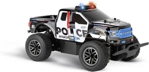 1:18 Carrera RC Auto Ford F-150 Raptor Police - Zwart Wit - 2,4GHz RC Model Kant en Klaar