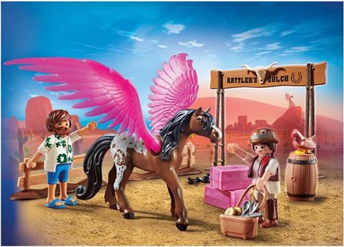 PLAYMOBIL: THE MOVIE Marla en Del met gevleugeld paard - 70074