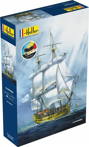 1:150 Heller 58895 Le Superbe Ship - Starter Kit Plastic Modelbouwpakket