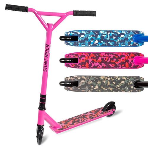 LifeGoods StuntRider - Stuntstep - Step 8+ Jaar - 100mm Wielen - Jongens/Meisjes - Roze