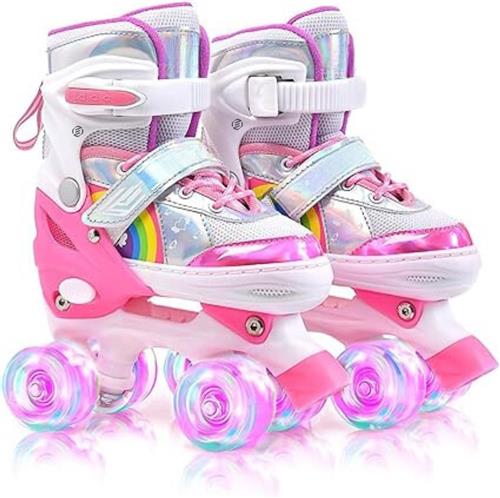 Equivera Rolschaatsen Meisjes - Skeelers Meisjes - Rolschaatsen Kinderen - Cadeautip voor uw kind!