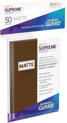 Ultimate Guard Supreme UX Sleeves Standard Size Matte Brown (50)