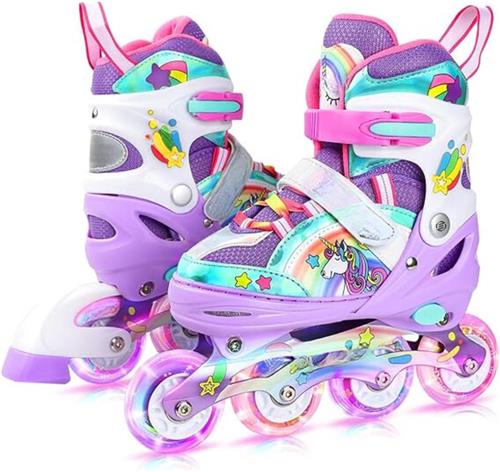 Equivera Rolschaatsen Meisjes - Skeelers Meisjes - Rolschaatsen Kinderen - Cadeautip voor uw kind!