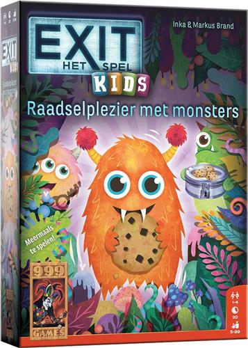 999 Games - EXIT - KIDS: Raadselplezier met monsters - Escape Room Spel - Kinderversie uit de EXIT-serie - Vanaf 5 jaar - Kinderspel - Meermaals te spelen - Educatief spel - Klein cadeautje - Kerstcadeau