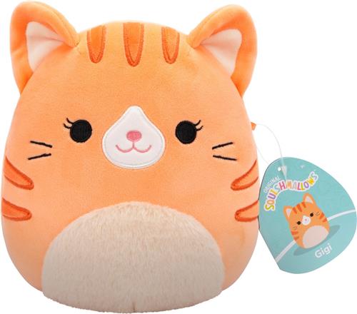 Squishmallows - Gigi - Orange Tabby Cat W/Fuzzy Belly 19cm pluche