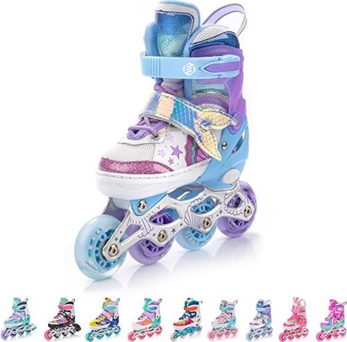 Equivera Rolschaatsen Meisjes - Skeelers Meisjes - Rolschaatsen Kinderen - Cadeautip voor uw kind!