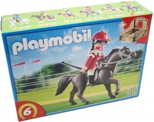 PLAYMOBIL Arabisch Renpaard met Paardenbox - 5112