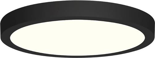 LED Downlight - 18W - Natuurlijk Wit 4200K - Mat Zwart - Opbouw - Rond - Aluminium - Ø225mm