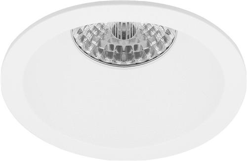 Spot Armatuur GU10 - Pragmi Pollon Pro - GU10 Inbouwspot - Rond - Wit - Aluminium - Verdiept - Ø82mm