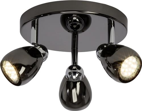 Brilliant MILANO LED - Plafonnière - Zwart;Chroom