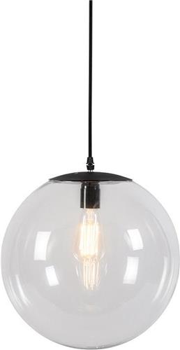 QAZQA pallon - Moderne Hanglamp - 1 lichts - Ø 350 mm - Transparant - Woonkamer | Slaapkamer | Keuken