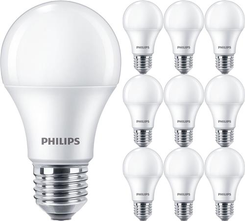 PHILIPS - LED Lamp E27 10 Pack - Corepro LEDbulb E27 Peer Mat 10W 1055lm - 830 Warm Wit 3000K | Vervangt 75W