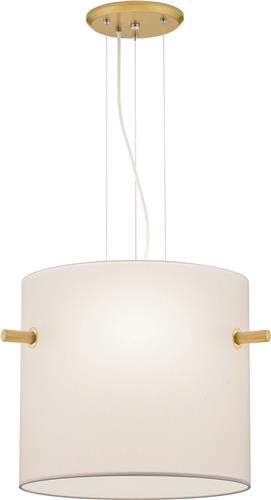 LED Hanglamp - Hangverlichting - Trion Coleno - E27 Fitting - Rond - Mat Goud - Aluminium