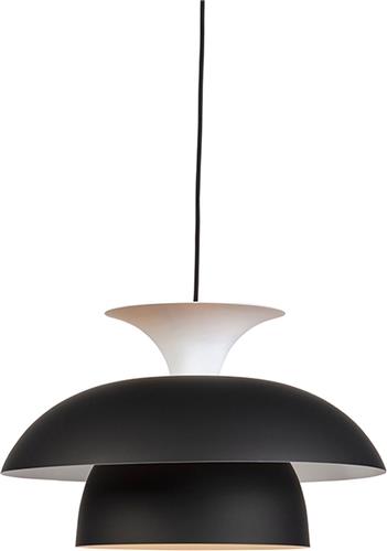 QAZQA titus - Moderne Hanglamp met kap - 1 lichts - H 1700 mm - Wit - Woonkamer | Slaapkamer | Keuken