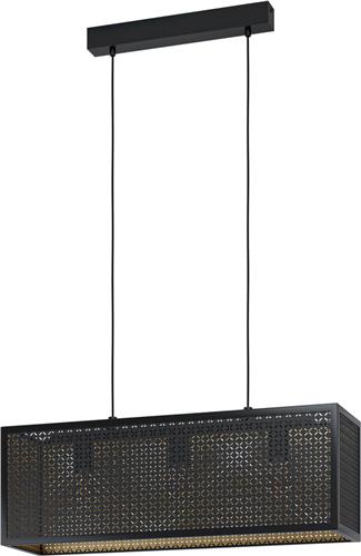 EGLO Sallicano Hanglamp - E27 - 73 cm - Zwart/Goud