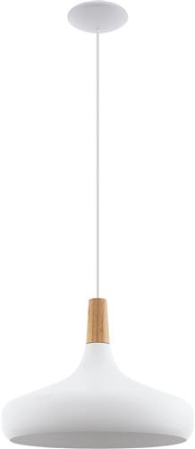 EGLO Sabinar Hanglamp - E27 - Ø 40 cm - Wit/Bruin