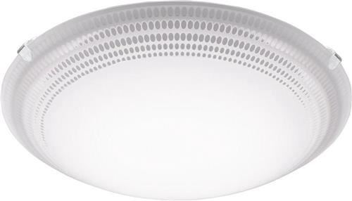 EGLO Magitta 1 - Wand/Plafondlamp - 1 Lichts - Ø250mm. - Wit, Helder