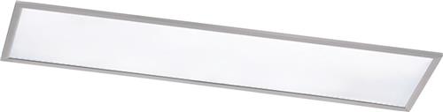 LED Plafondlamp - Plafondverlichting - Trion Povino - 31W - Warm Wit 3000K - Dimbaar - Rechthoek - Mat Nikkel - Aluminium