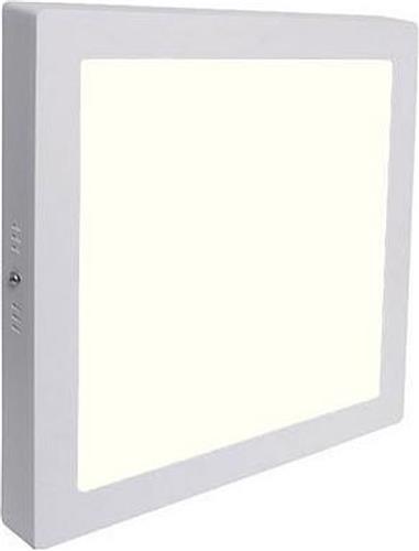 LED Downlight - Opbouw Vierkant 18W - Natuurlijk Wit 4200K - Mat Wit Aluminium - 225mm