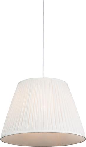 QAZQA Plisse - Retro Hanglamp - 1 lichts - Ø 450 mm - Crème - Woonkamer | Slaapkamer | Keuken