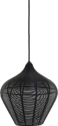 Light & Living Alvaro Hanglamp - Zwart - Ø27x29,5 cm