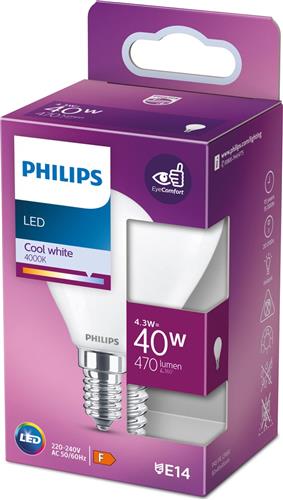 Philips Led Classic 40w E14 Cw P45 Fr Nd Rfsrt4 Verlichting