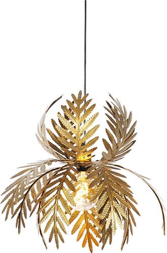 QAZQA botanica - Landelijke Hanglamp - 1 lichts - Ø 45 cm - Goud/messing - Woonkamer | Slaapkamer | Keuken