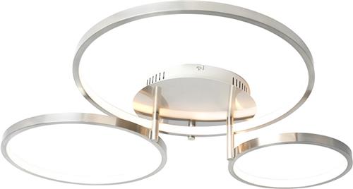 QAZQA rondas - Moderne Dimbare LED Plafondlamp met Dimmer - 1 lichts - L 770 mm - Staal - Woonkamer | Slaapkamer | Keuken